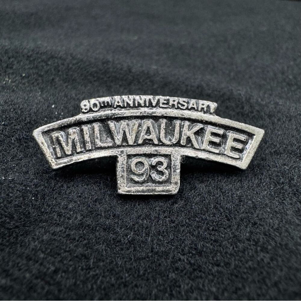 Vtg 90th Anniversary Milwaukee 93 Lapel Hat Tie Pin Pin Back